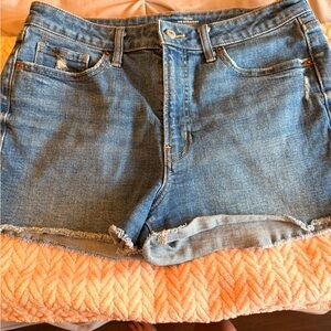 Old Navy Medium Blue OG Straight Denim Shorts